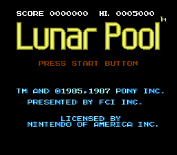 Lunar Pool